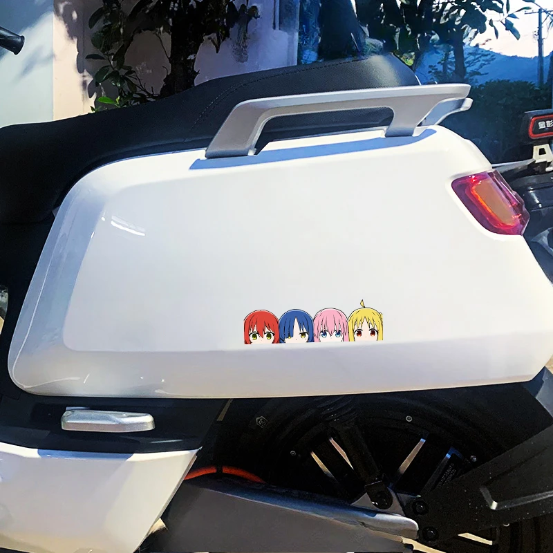 1PC Anime Girl Vinyl Sticker, Stylish Decal for Motorbike Helmet, Fairing, Side Panel, Fuel Tank and Car Window view 4