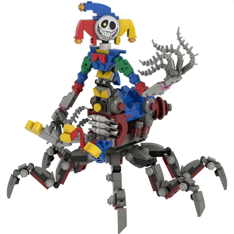 Moc Bobble Game Time 5 Joker Spidert  Building Block Assembly Small Particle Figurine Model Ornament Handmade Toy