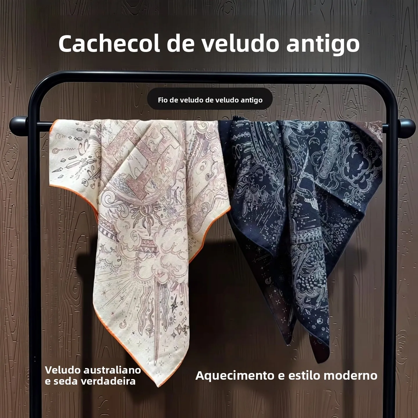 オーストラリア産ウールシルクスカーフ-レディースショール-正方形65cm-多機能ベルベット生地-夏秋冬ファッションアクセサリー