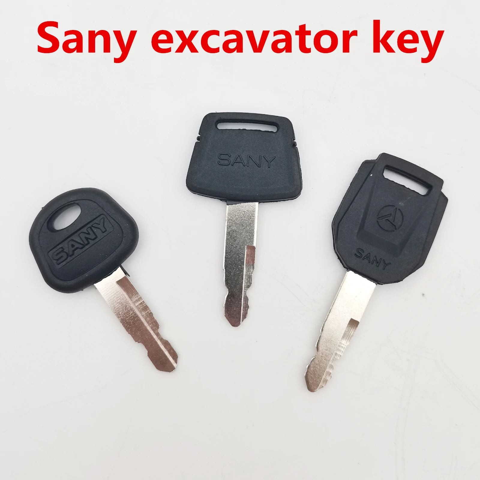 

Key For Sany Excavator SY75 135 215 365 465-8-9-10 lgnition keys、cab door keys，excavator Heavy Equipment key