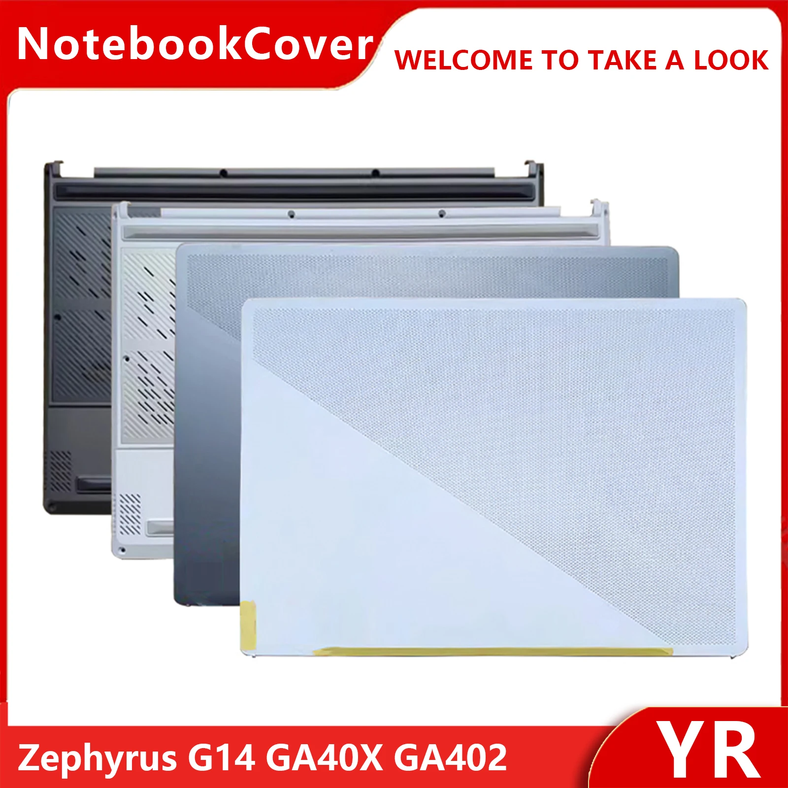 

NEW For ROG Zephyrus G14 GA40X GA402 Black Laptop LCD Back Cover Palmrest Bottom Case