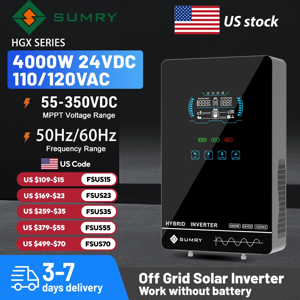 Drone Solar Charger - Sumry 4KW 120V Off Grid Solar