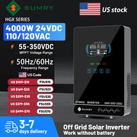 Sumry 4KW 120V Off Grid Solar Inverter 24V 140A 5600W MPPT Charger Pure Sine Wave Home Inverter 6.25 Inch LCD Display