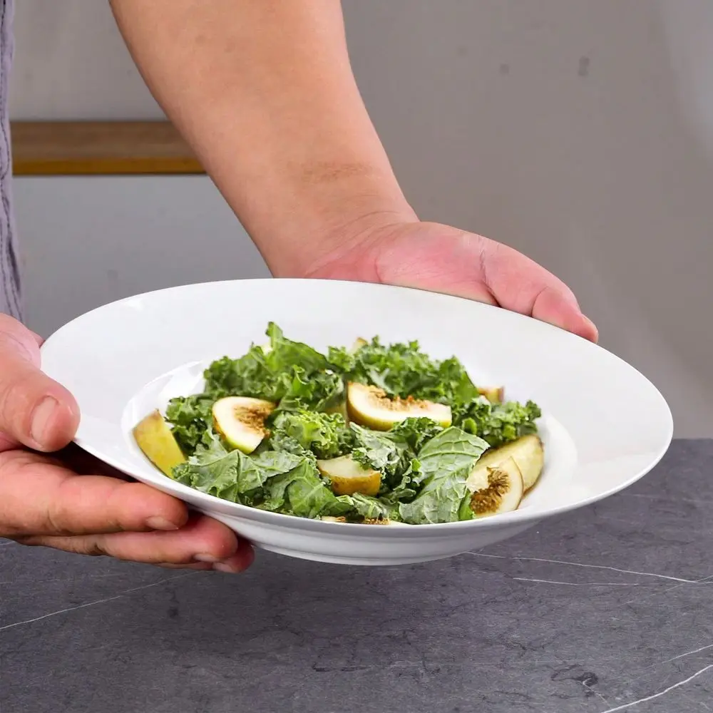 

Dinner Plates Set Of 6 , 9.5 Inch Salad Serving Modern Round Dishes Dishwasher, Microwave, Oven Safe, Scratch Resistant, Smooth