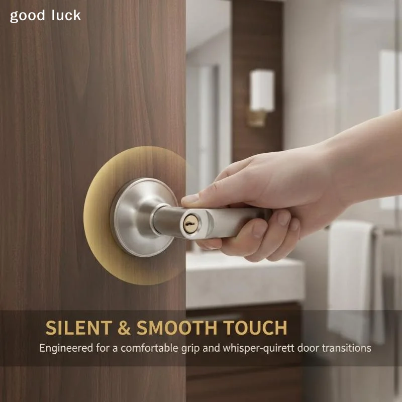 Door Handle Lock Round Entry Security Privacy Sliding Front Doors Entrance Keyed Locks For Bedroom Living Room Household