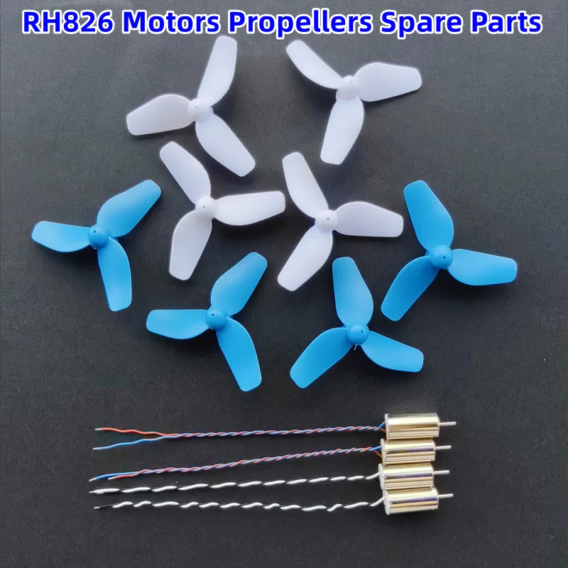 RH826 Headless Attitude Hold Remote Control RC Drone Quadcopter Spare Parts  A B Props Propeller 816 Coreless 3.7V Motor