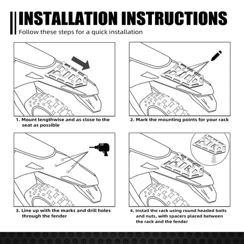 10 best sales motorcykel bakre pakethållare - №4