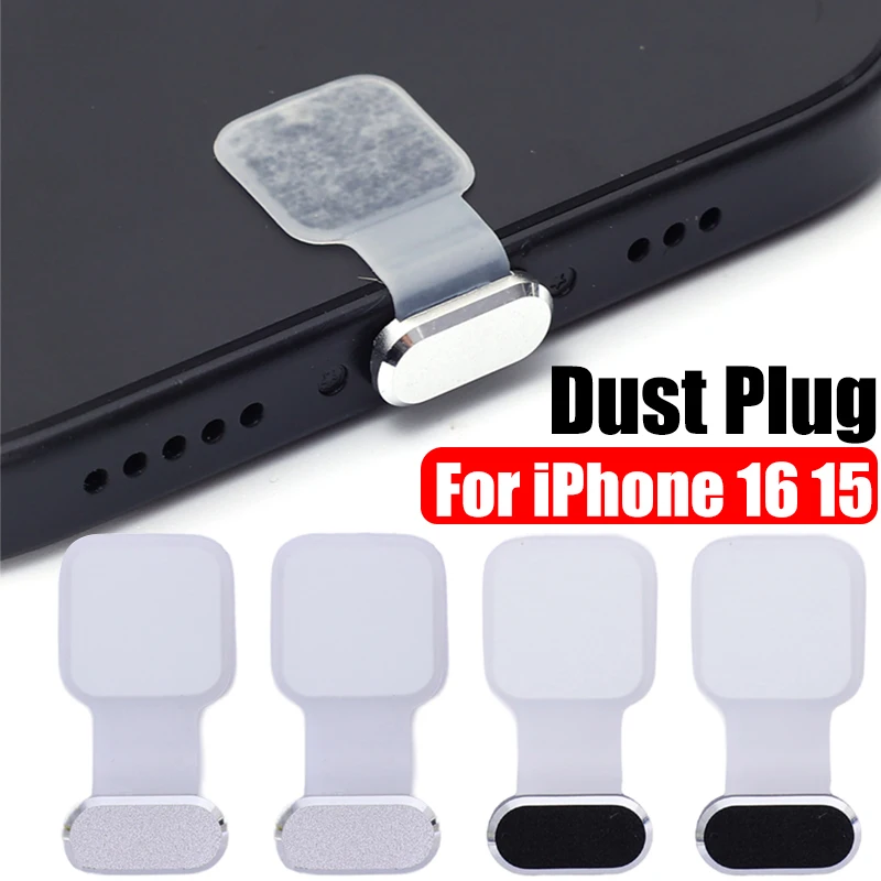 4-1PCS USB Type C Charging Port Protective Dust Plug for Samsung IPhone 15 Pro Max 15 Plus Silicone Dustplug Cover Anti-Lost Cap