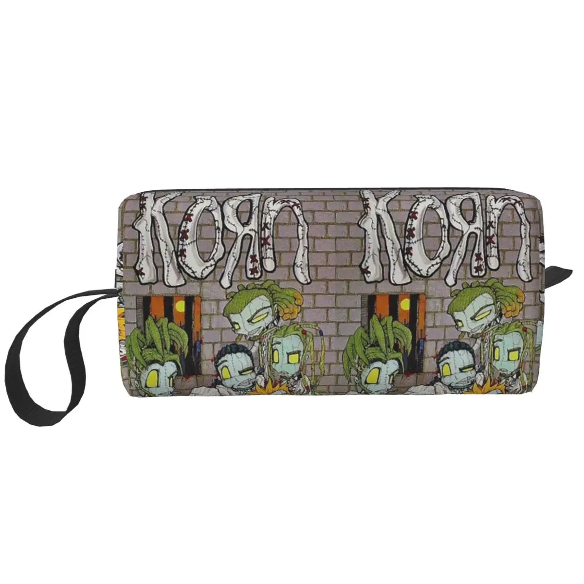 Korn Rock Band Logo Pencil Case for Boy Girl School Pen Box Pencil Bag Stationery Supplies Travel Women Cosmetic Bag