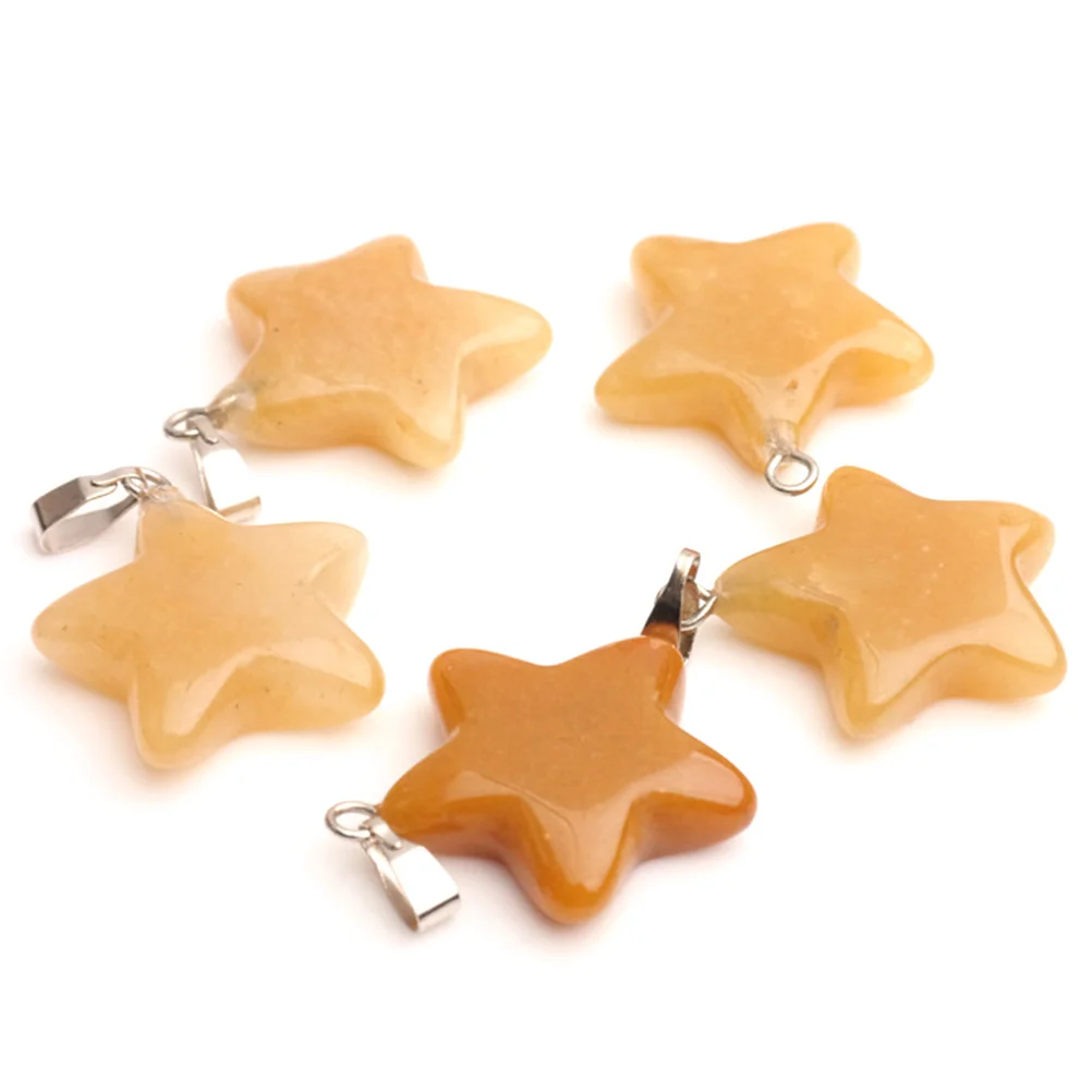 

20 Pcs/Pack Chakra Pendants Pentagram Neckalce for Jewelry Making Necklace Crystal Star