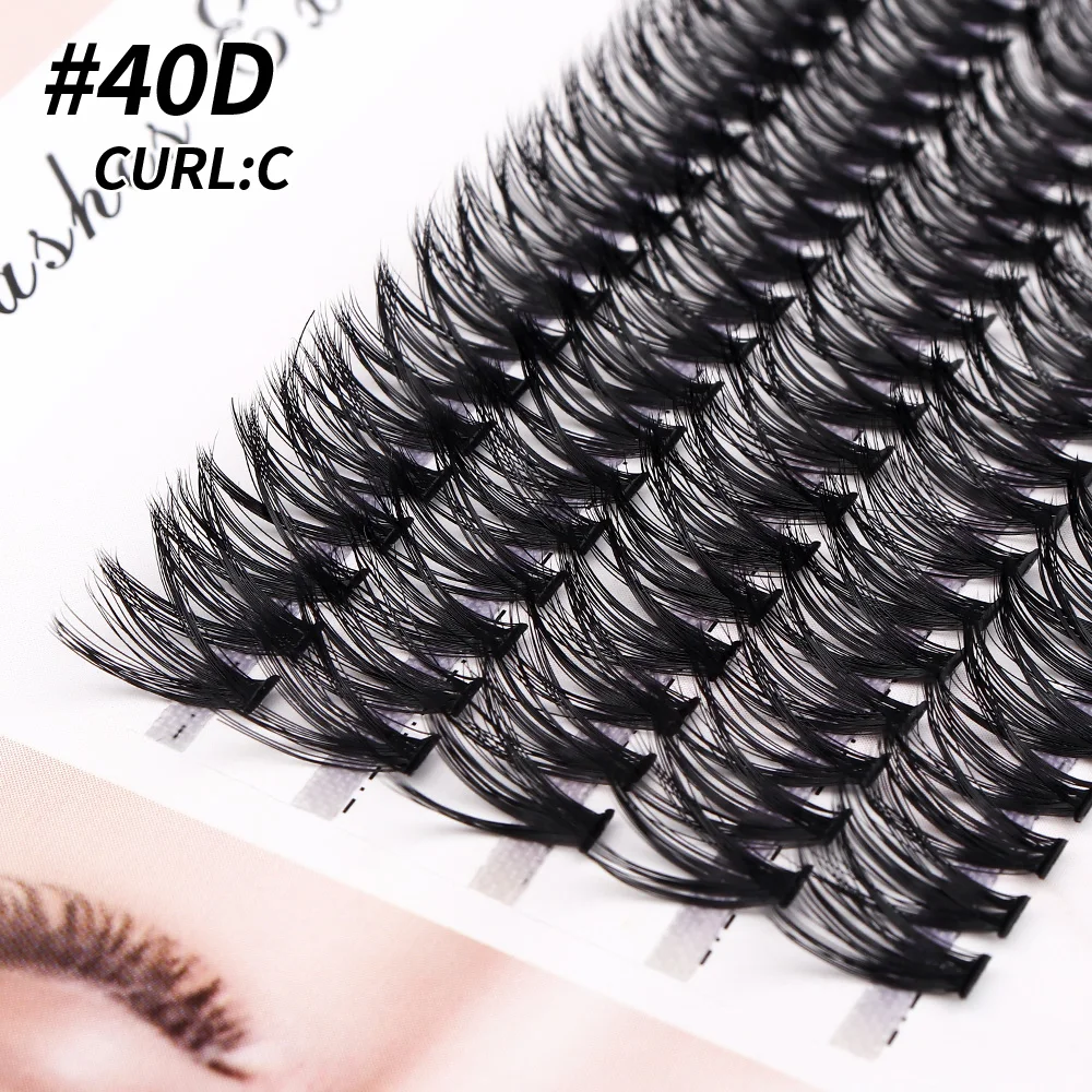 40/30D/20D/10D Mink Super Cluster Eyelash Extension Natural 3D Russian Volume Faux Eyelashes Individual Lashes Makeup Cilia Cili