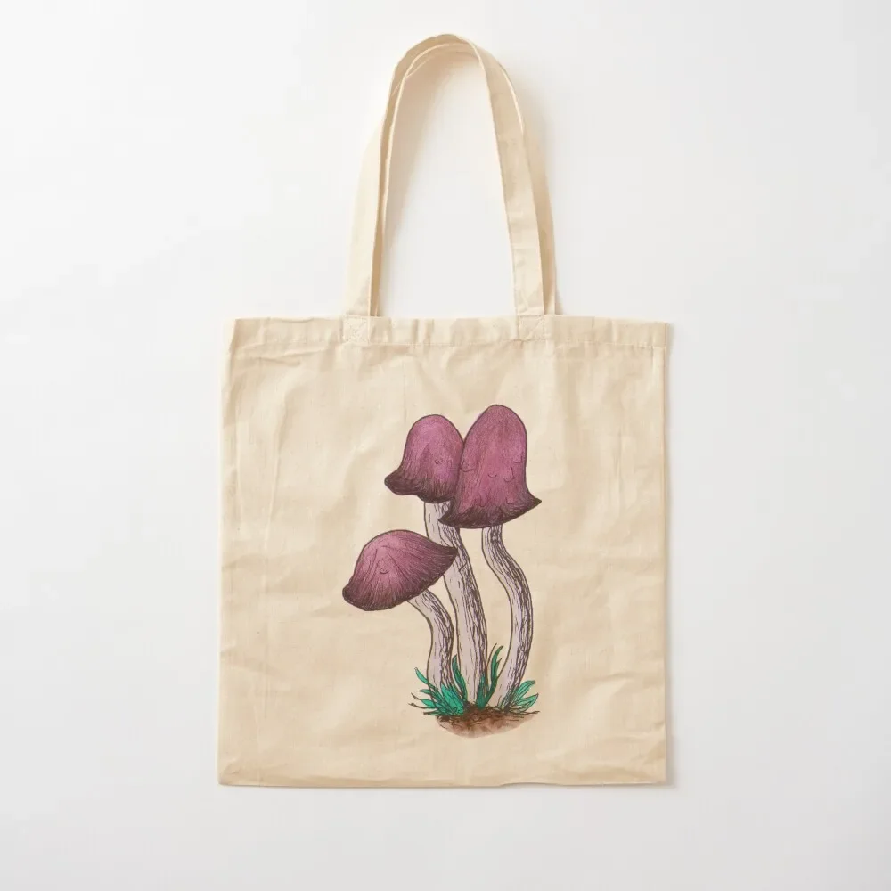 

Purple mushroom in watercolour Tote Bag tote bag custom ecological bags Tote Bag