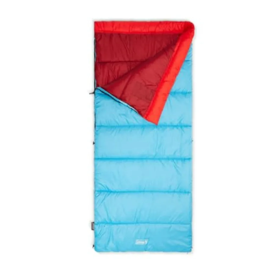 

Camping sleeping bag for cool weather 30/40/50F,recycled material, black, big tall fit, lightweight and compressible
