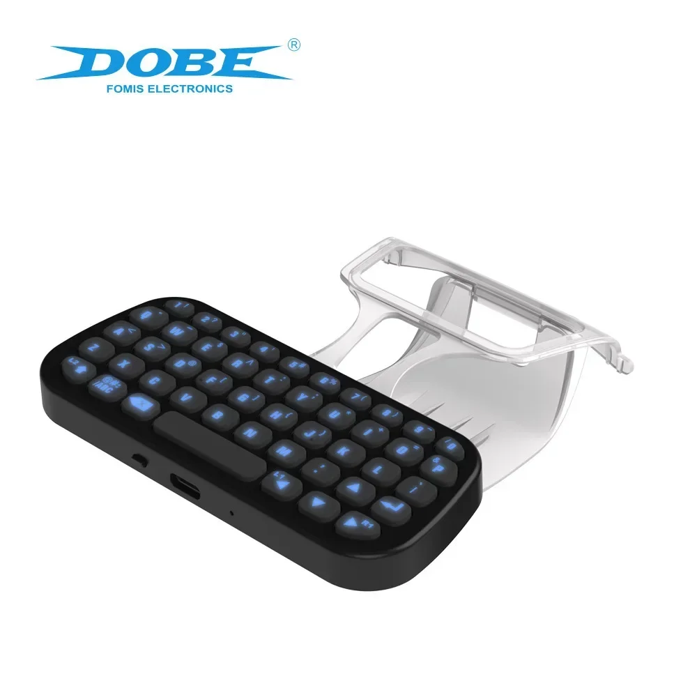 Clavier de jeu sans fil 2024 avec haut-parleur intégré, manette de jeu, mini clavier, 3.0mm, PS5, PlayStation 5, double fouet, 3.5