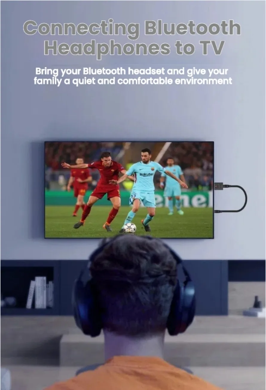 USB Bluetooth Adapter 2 in 1 Bluetooth 5.0 Transmitter Receiver With 3.5mm Cable Aux in for PC Laptop TV Car Music Stereo Audio