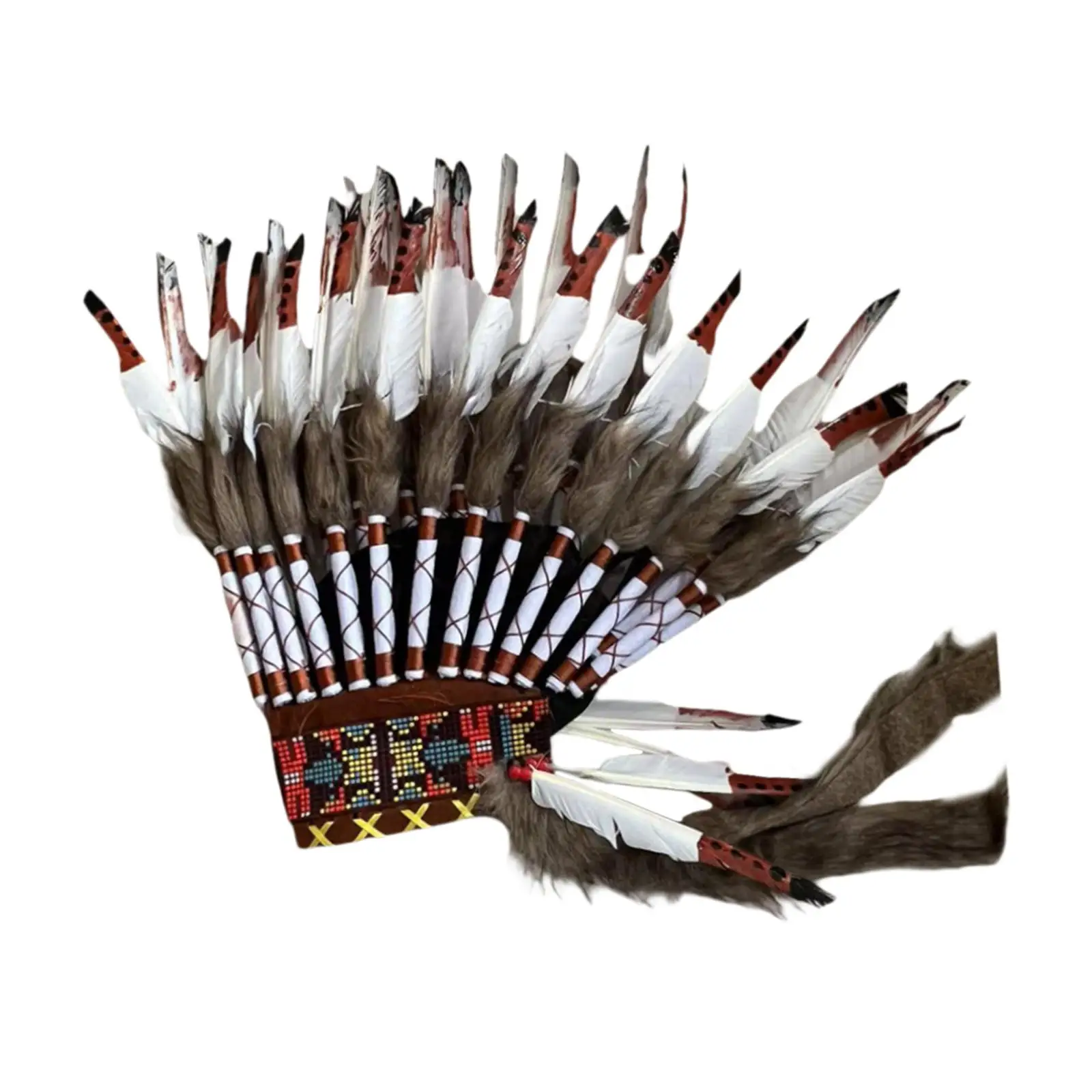 ที่คาดผมขนนกประดิษฐ์สําหรับงานเล่นตามบทบาทงานปาร์ตี้คาร์นิวัล