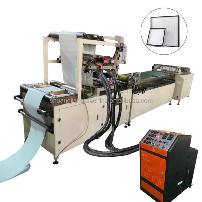 Full Automatic High Production High Temperature Non-barrier Glass Fiber Line Origami Hepa air Filter Making Machine