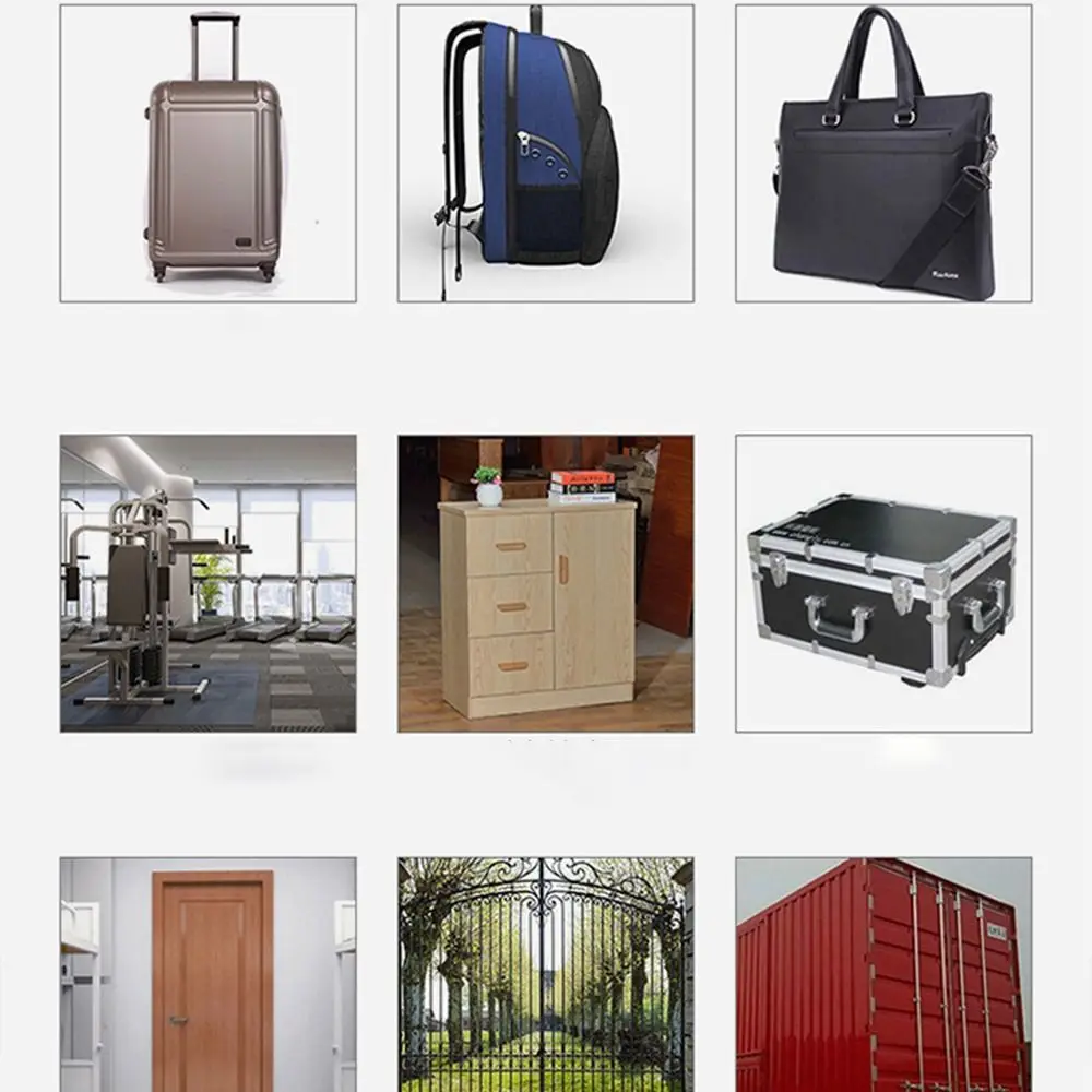 قفل أرقام صغير بسيط، قفل متين مكون من 3 أرقام بكلمة مرور بلون سادة، درج قفل من سبيكة مضاد للسرقة