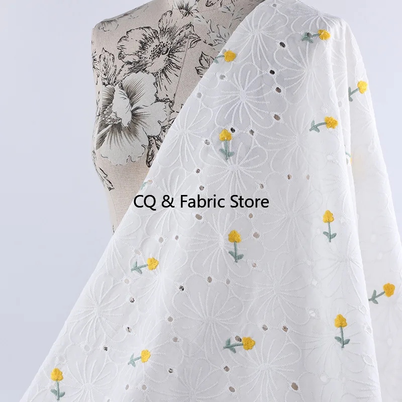 

Высококачественная шифоновая ткань с вышивкой и принтом для одежды, кукольная одежда «сделай сам», платья, модная ткань для шитья, лоскутное шитье