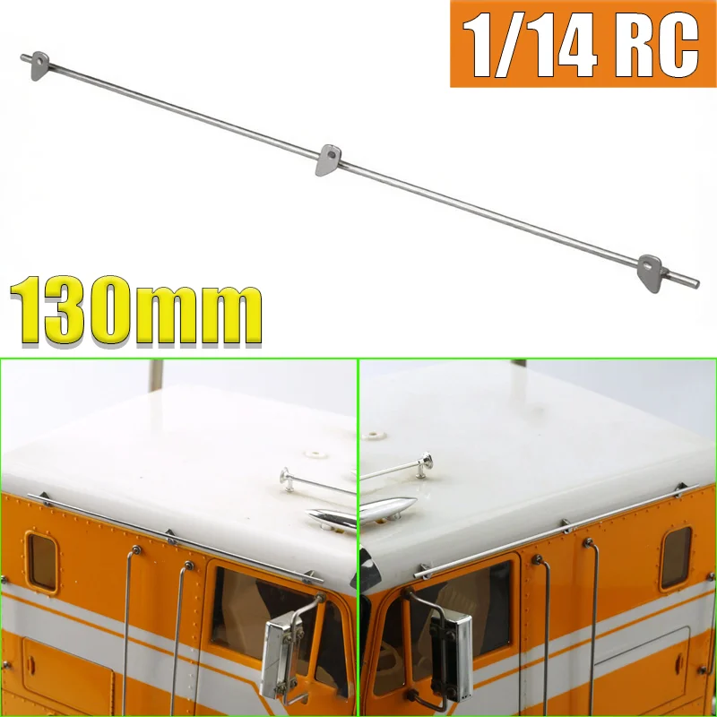 RC Truck 1pcs Metal Simulation Roof Armrest Lever Upgrade for 1/14 Tamiya King Hauler 56301 56344 for Globe Liner 56304 LESU Car