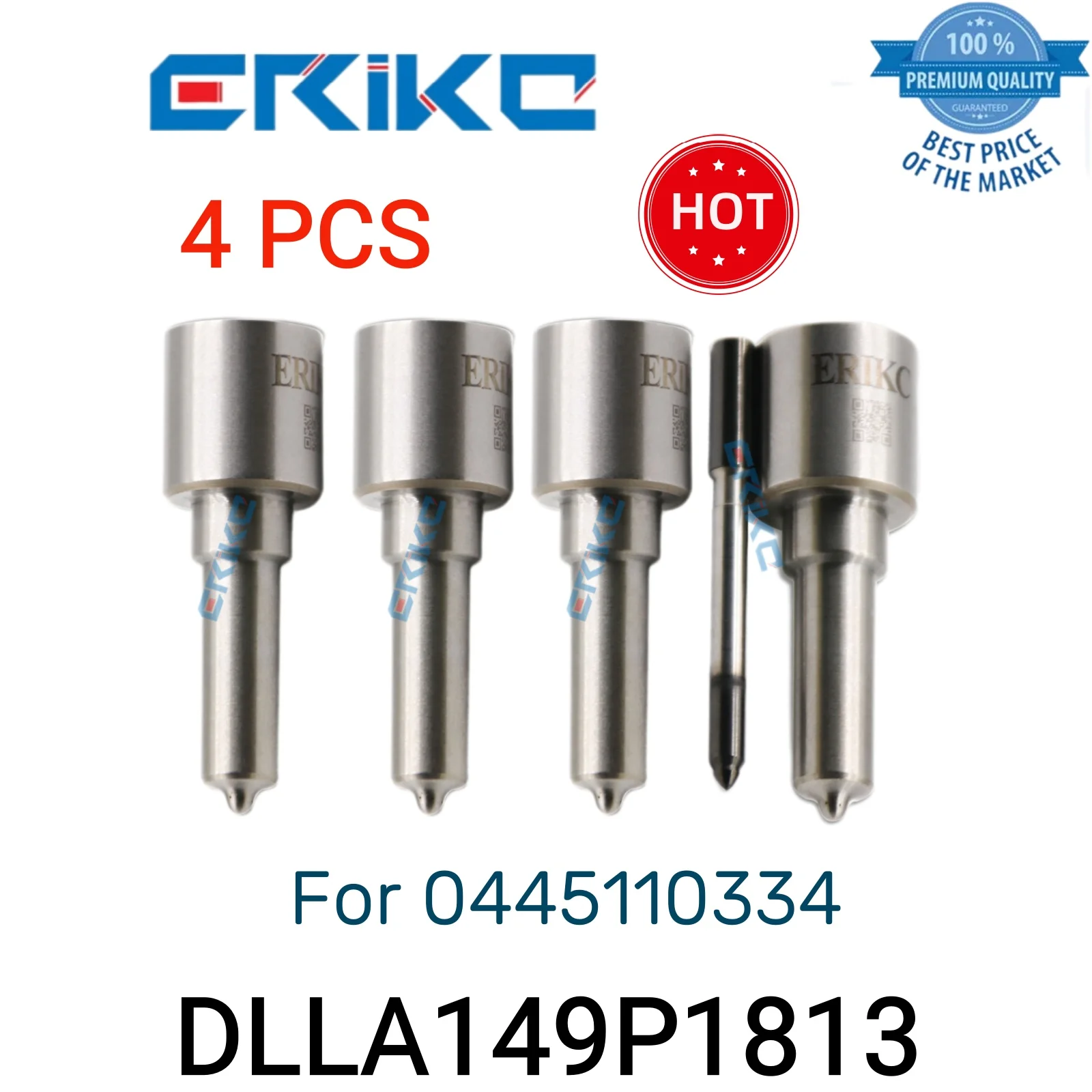 

4 PCS DLLA149P1813 Nozzle Injectors 0 433 172 106 DLLA 149 P 1813 Fuel Truck Nozzle DLLA 149P1813 for 0445110334