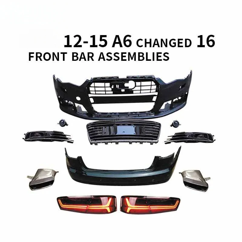 Auto Tuning Accessories Body Kit For s A6 model 12-15 upgrd 16 models PP material Front bounding kit