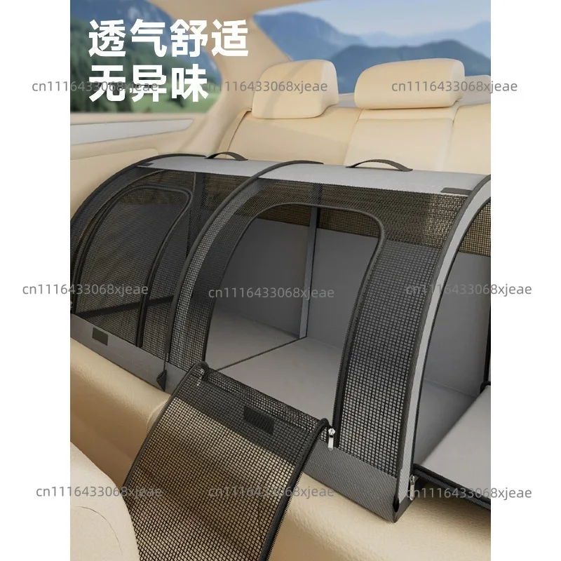 Car Cat Nest Long-distance Car Ride Artifact  Tent Pet Bag Cat Litter Box Folding Rear Row Waterproof Universal in All Seasons