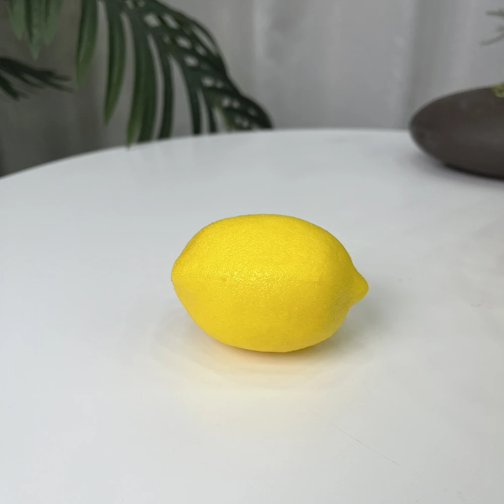 20 Stück, künstliche Zitrone 3 Zoll, Simulations-Zitrone, künstliche gelbe Zitrone, künstliche Zitrone, Simulationsfrucht-Heimdekoration – Detail 8
