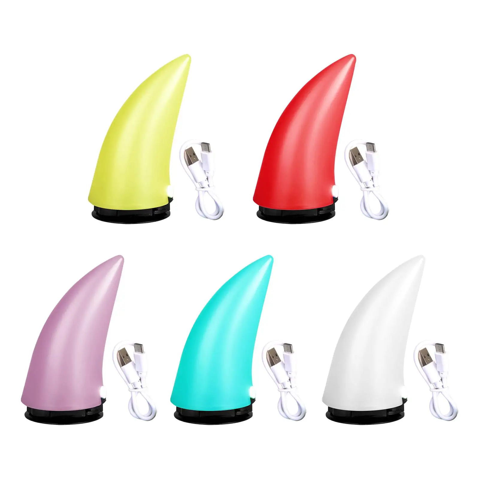 Illuminated Devil Horn for Helmet Anti Collision Protector Easy to Fnd Car in The Parking Lot Detachable Fit for Motorcycle