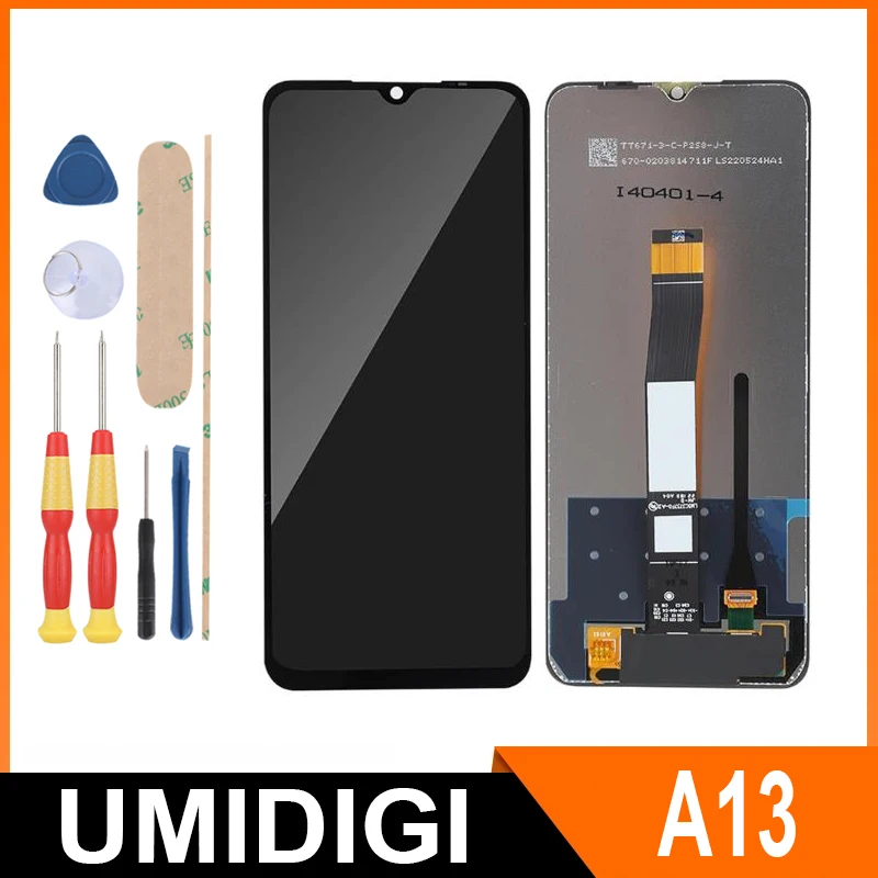 Para UMIDIGI A13 A13S A13 Pro A13 Pro Max 5G A15 A15C A15T / Tela LCD + Touch Screen + Com Aro