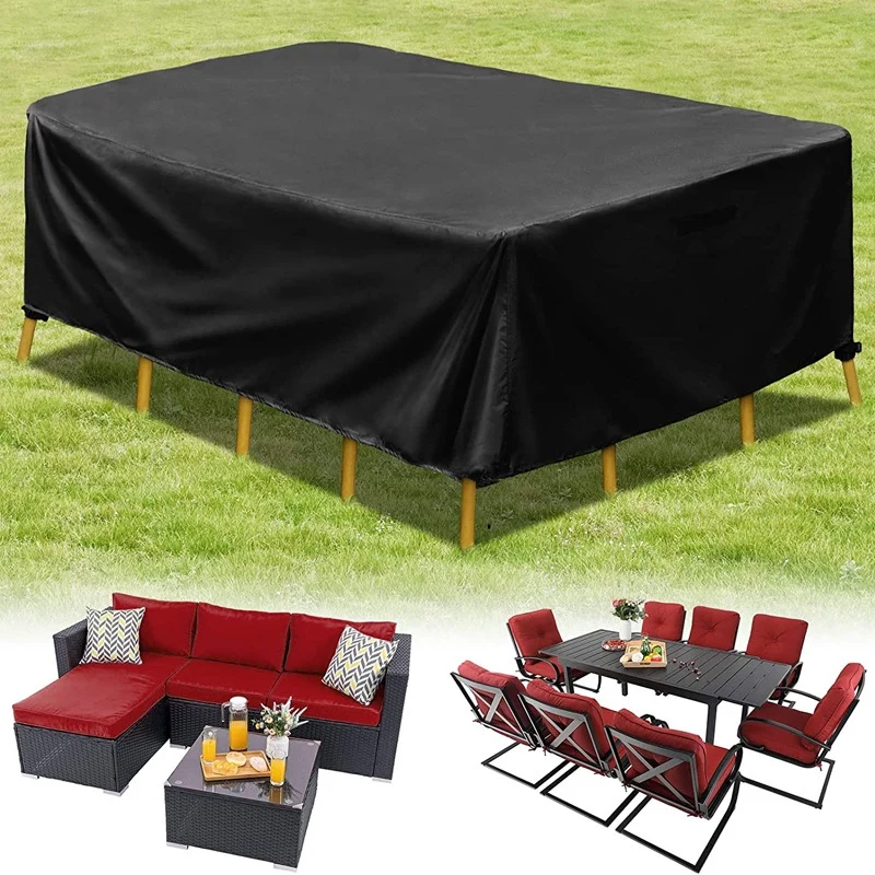 Patio Furniture Set Cover Waterproof,Heavy Duty Funiture Covers For Outdoor Sectional Sofa Set Wicker Rattan Table