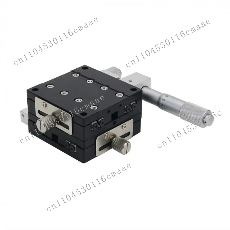60*60mm XY Axis Manual Displacement Platform High Precision Sliding Table Linear Stage