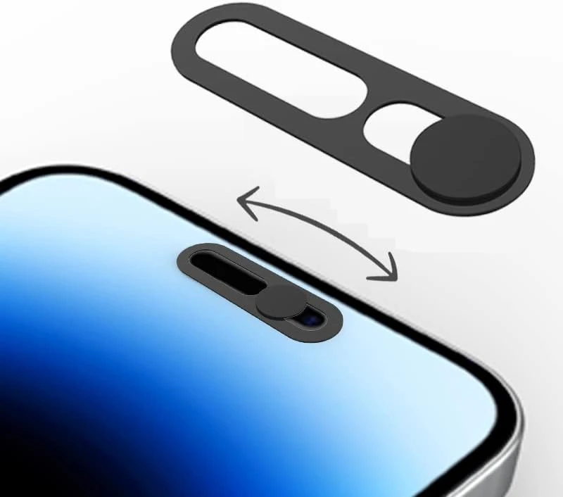 2 قطعة غطاء كاميرا الويب المضادة للتجسس غطاء عدسة الكاميرا الأمامية آيفون 17 الهواء 16 15 برو ماكس زائد 17Air 17Pro i17 حامي الخصوصية ملصق