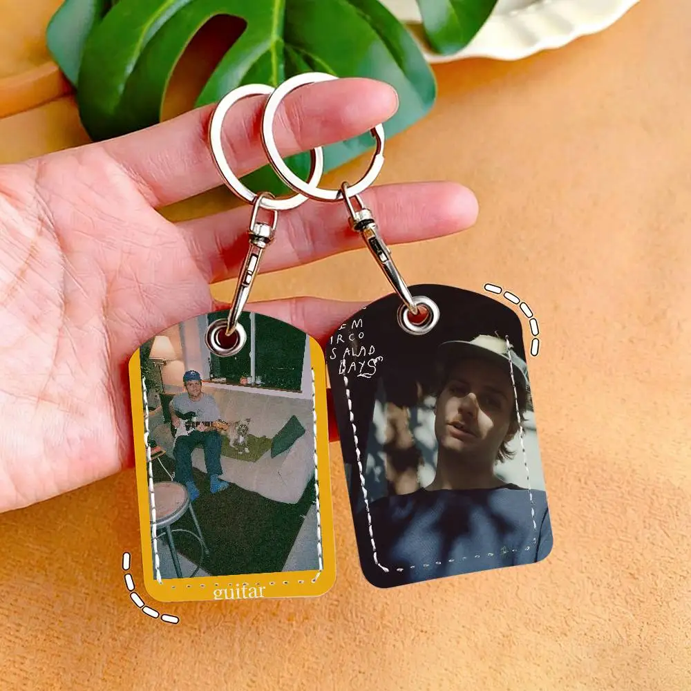 حامل بطاقة Singer Mac Demarco مع سلسلة مفاتيح للحماية التنفيذية لحقيبة حافلة مترو الأنفاق الائتمانية