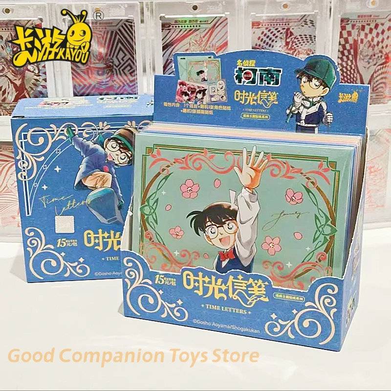 

Подлинные тематические наклейки KAYOU Detective Conan в стиле манга, серия, карта с буквами времени, коллекция карт, анимация, коллекция мультфильмов, подарки