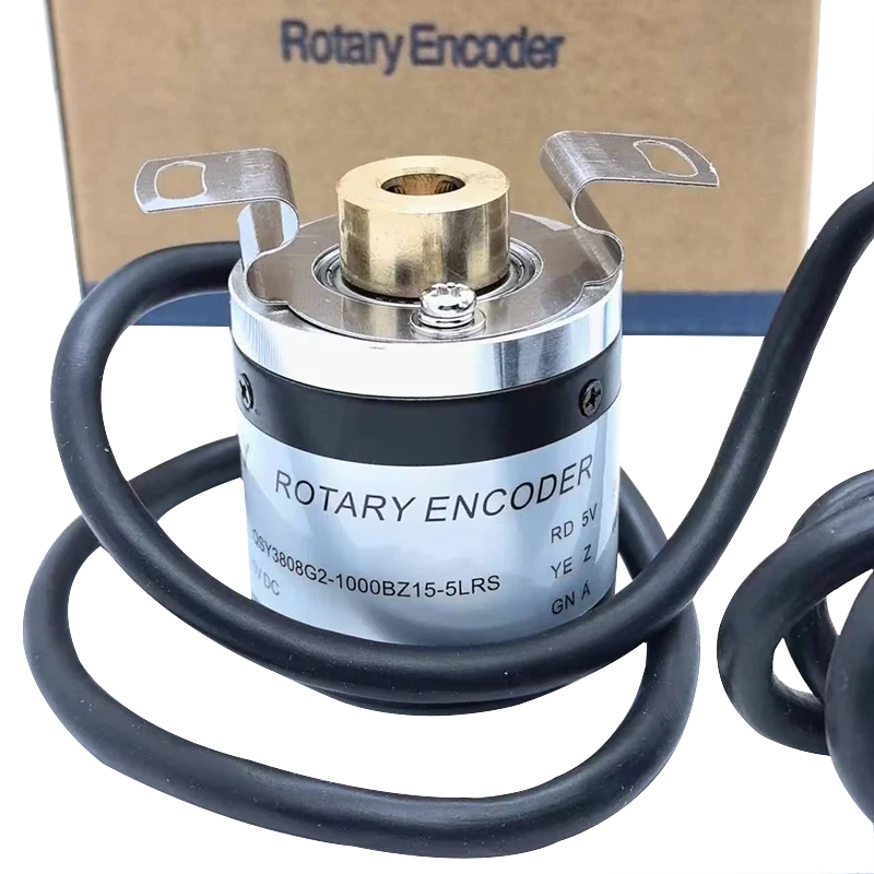 Chinese Computer Embroidery Machine Parts Rotary Encoder QSY-3808G2-1000BZ15-5L 5V The Line Is About 2.5 Meters long