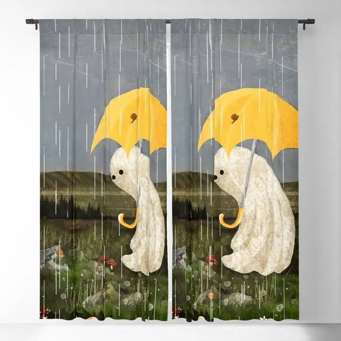 

Making Friends Blackout Curtains 3D Print Window Curtains For Bedroom Living Room Decor Window Treatments