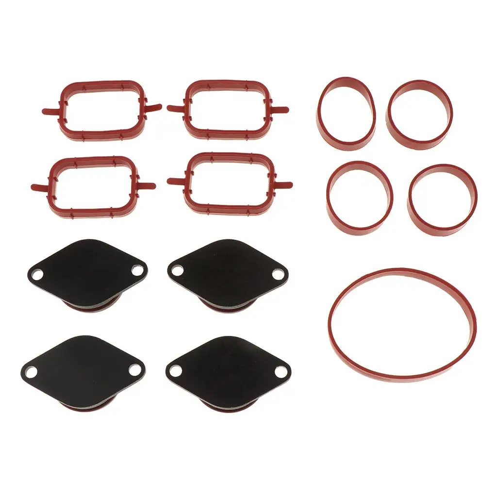 4x 3.3cm for bmw swirl flap valve cap blanking kit with gasket