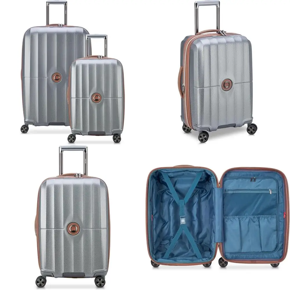 

Расширяемый набор чемоданов из двух частей с твердой поверхностью и платиной, дорожные сумки 21 и 28