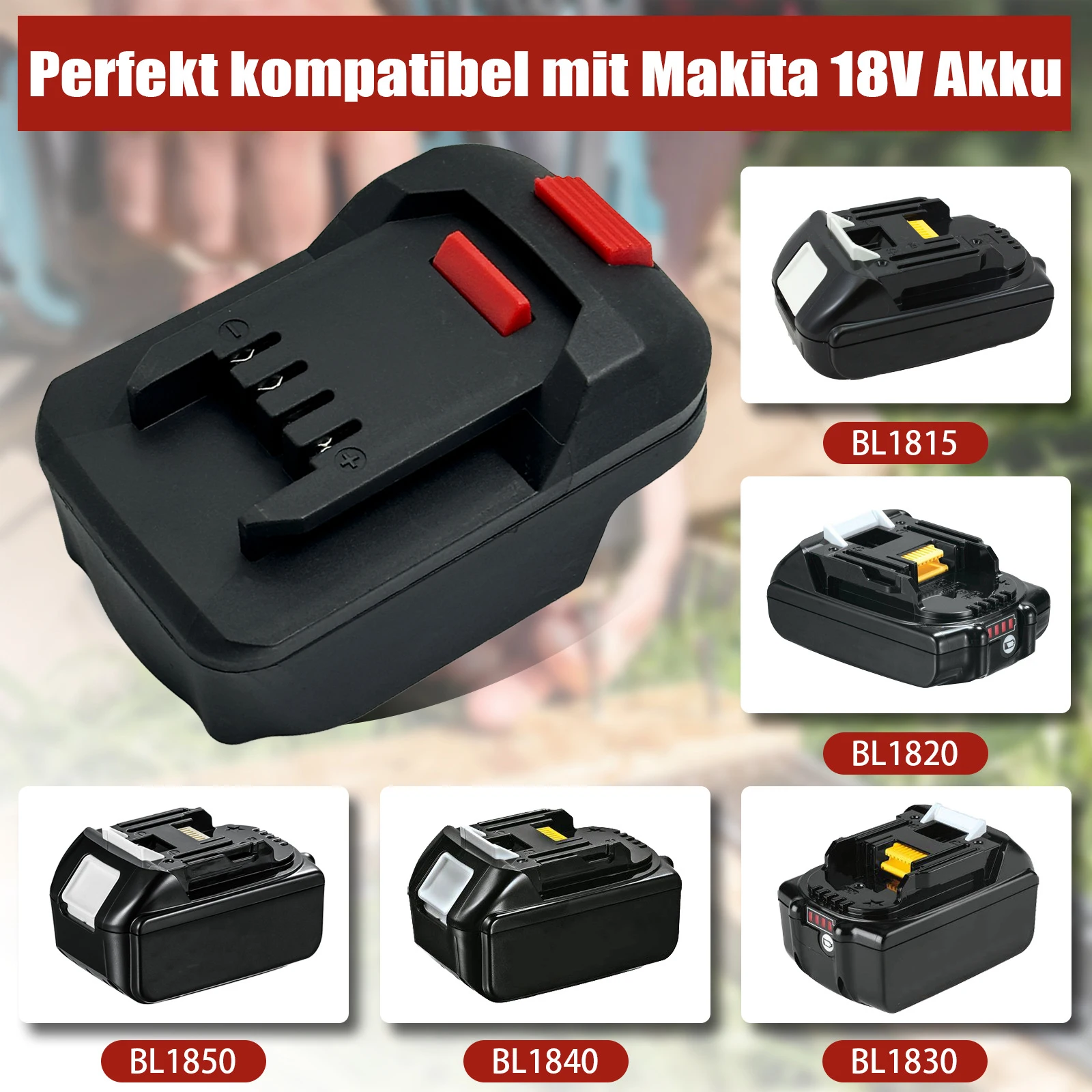 バッテリーアダプターコンバーター Bosch/Makita/Milwaukee/Dewalt 18V リチウム電池から Lidl Parkside X20V リチウムイオン電動工具用