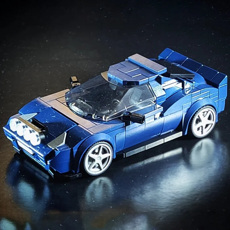 

Speed Racing Car Model MOC Building Bricks Vintage Rally Racing Modular Technology Children Holiday Gifts Assemble Toys Suit