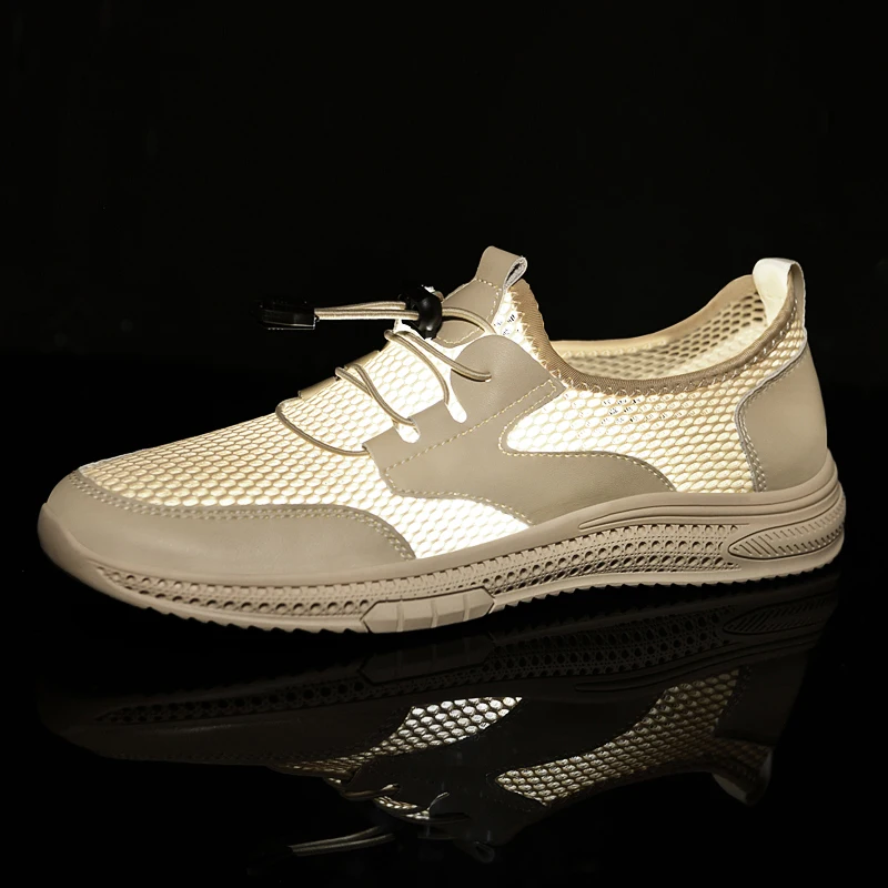 

Мужские лоферы с дышащей сеткой, мужская повседневная обувь, уличная походная мужская обувь