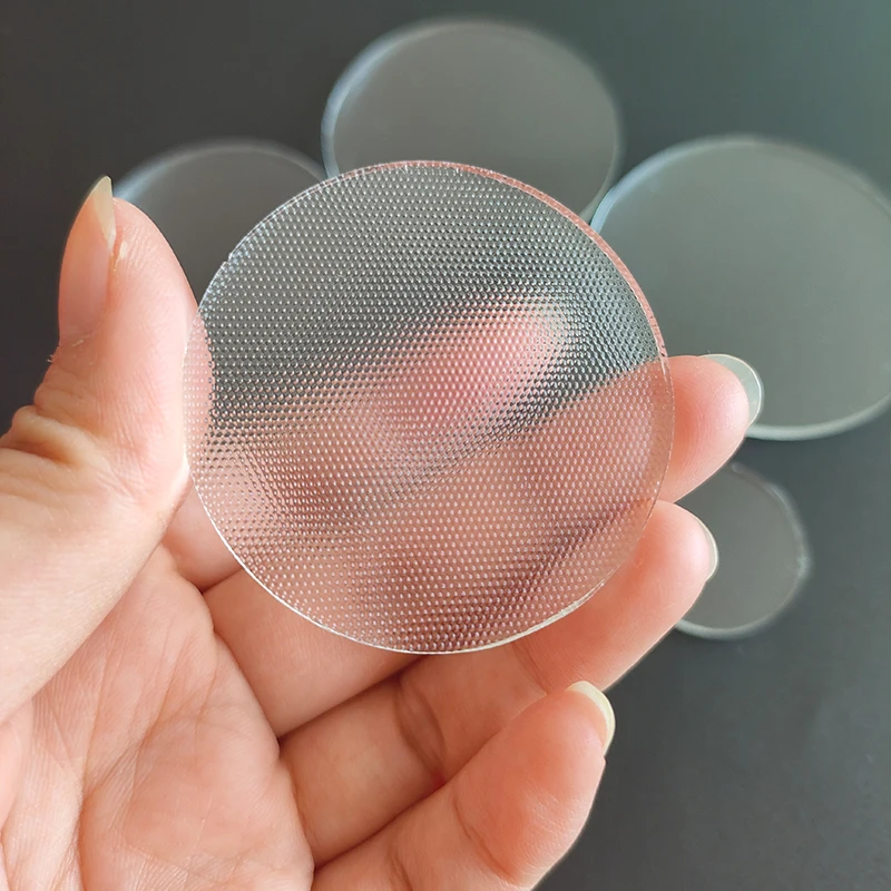 Diameter 35mm 45mm 50mm 60mm 69mm 75mm 92mm 110mm Thickness 3mm Cloth Glass Sheet LED Downlight Flashlight Round Glass Lens