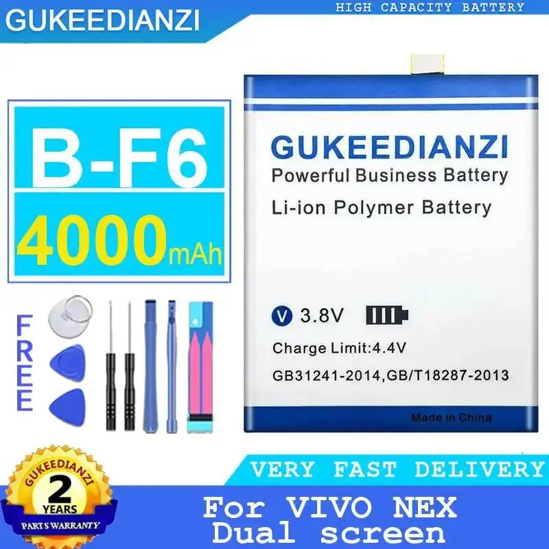 

B-F6 4000Mah High-Efficiency High Performance For Vivo Nex Dual Screen Mobile Phone Battery