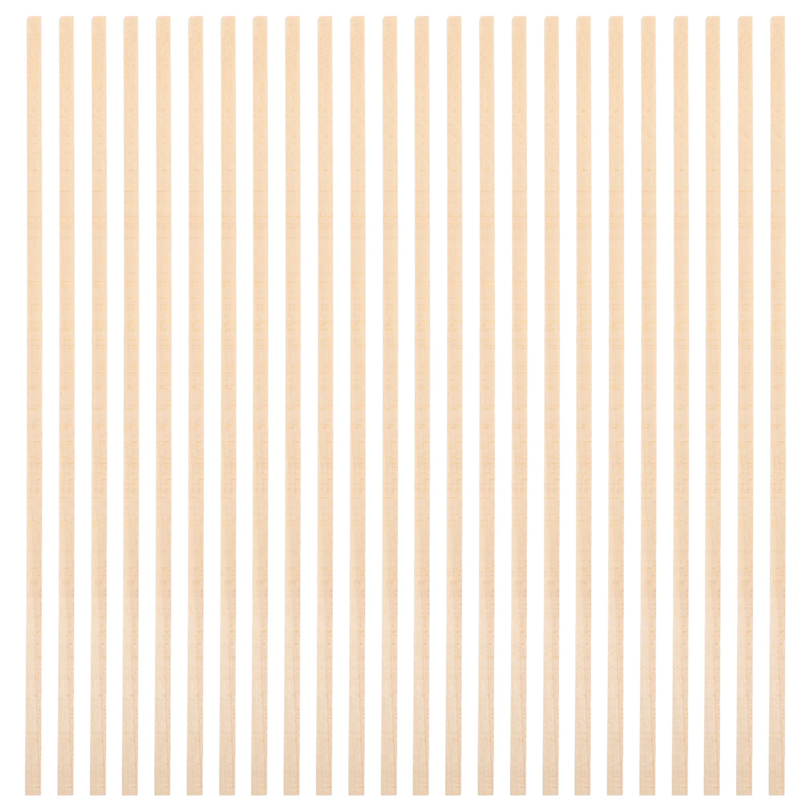 

60Pcs Square DIY Wood Dowel Rods Unfinished Hardwood Craft Sticks for Woodworking Painting Projects 30.5x0.6cm