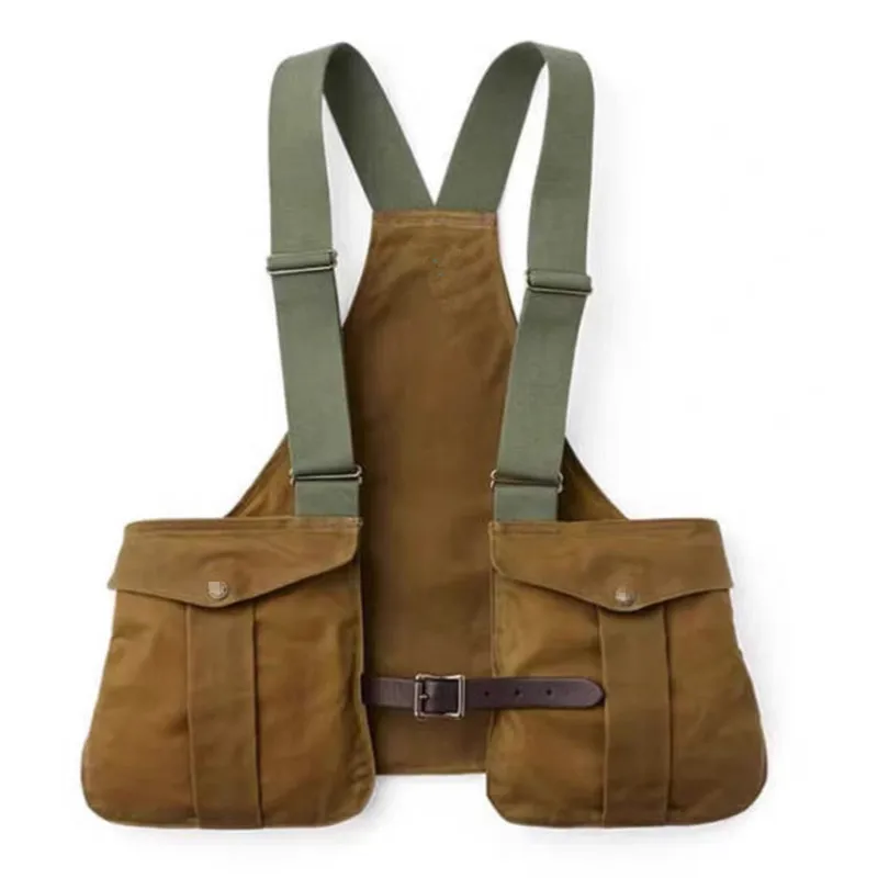 American Style Retro Multifunctional Vest Men Women Outdoor Fishing Camping Hiking Multi Pocket Top Solid Color Vest 2025 New