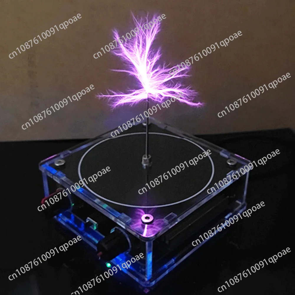 Coil Music Box, Touchable Artificial Lightning Generator with Audio Input, Science Experiment Desktop Toy