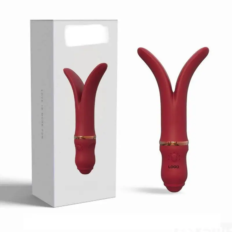 usb magnetic charging split tease dual head vibrator g spot stimulation sex toy