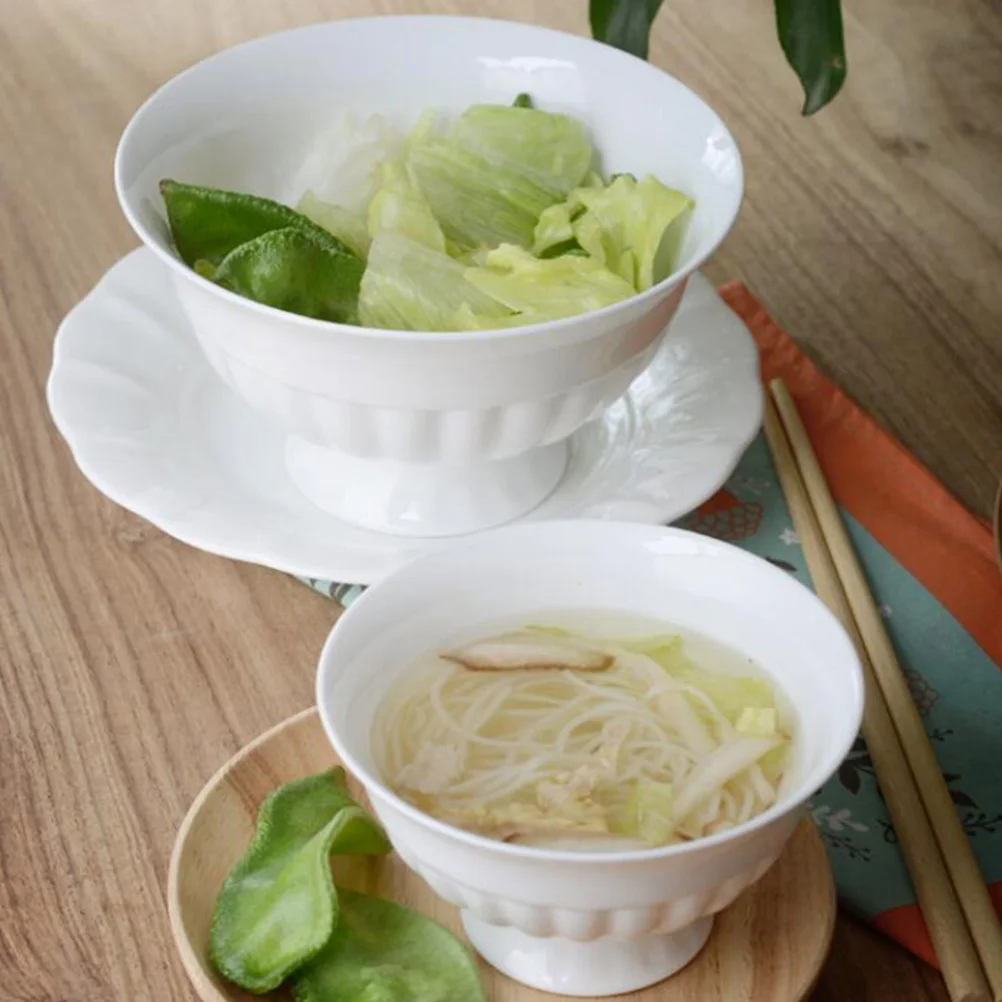 

1Pcs Ceramic Porridge Bowl Creative Food Rice Serving Bowl for Kitchen Tableware Ceramic Tableware