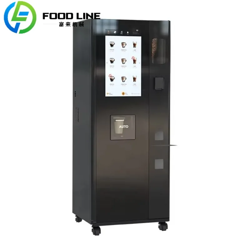 Fresh Ground Coffee Vending Machine Automatic Bean to Cup Dispenser for Office and Shopping Malls